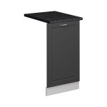 Façade de lave - vaisselle fame - line, anthrazit - gold landhaus, 45cm, pt anthracite, vicco Façade de lave - vaisselle fame - line, anthrazit - gold landhaus, 45cm, pt anthracite, vicco