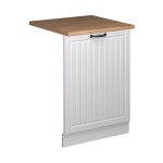 Faade de lave - vaisselle fame - line, blanc campagne, 60cm, pt chne, vicco