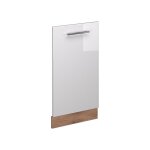 Vicco - faade de lave - vaisselle fame - line, blanc haute brillance, 45cm sans pt