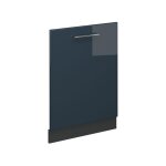 Fa�ade de lave - vaisselle fame - line, bleu fonc� brillant, 60cm sans pt, vicco