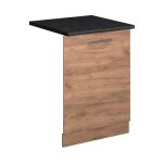 Fa�ade de lave - vaisselle fame - line, ch�ne de force dor�, 60cm, pt anthracite vicco