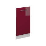 Fa�ade de lave - vaisselle fame - line, rouge bordeaux haute brillance, 45cm sans pt vicco