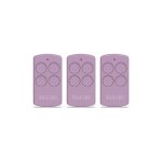 Lot de 3 tlcommandes fadini divo 71 lilas - frquence 433. 92 mhz - 4 canaux - rolling code - rfrence ...