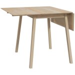 Fairwhale - table pliante bois 110x86cx75cm - pour 2 - 4 personnes - naturel - id�ale petits espaces ...