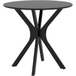 Fairwhale - table ronde moderne 78x75cm - cadre acier araignée noir - 2 personnes - cuisine / salle à ... Fairwhale - table ronde moderne 78x75cm - cadre acier araignée noir - 2 personnes - cuisine / salle à ...