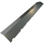 Faiti�re crant�e 2, 1 m 180 x 180 mm - gris 7016 pour plaque nervur�e acier galvanis� laqu� 900 / 25 ...