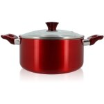 Faitout en aluminium 24cm, cerise