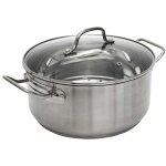 Faitout en inox avec couvercle en verre 24cm - inox, tous feux, lave - vaisselle, cuisson homog�ne