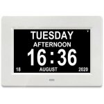 Famille - 7 lcd horloge numrique calendrier avec date, horloge calendrier avec date, jour et heure horloge ...