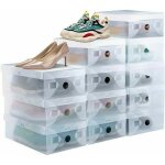 Famille - gabrielle 12pcs boîte à chaussure empilable rangement boite chaussure en plastique respirant ... Famille - gabrielle 12pcs boîte à chaussure empilable rangement boite chaussure en plastique respirant ...