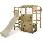 Fatmoose portique d'escalade tour de jeux actionarena avec toboggan, aire de jeux de jardin avec chelle ...