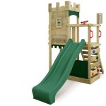 Fatmoose - tour de jeux ch�teau des chevaliers boldbaron avec toboggan und bac � sable, bac � sable int�gr� ...