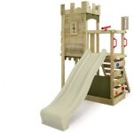Fatmoose - tour de jeux ch�teau des chevaliers boldbaron avec toboggan und bac � sable, bac � sable int�gr� ...