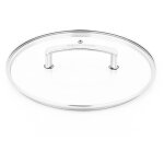 Fauchon art de la table - couvercle 24cm en verre et en aluminium signature