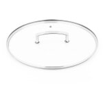 Fauchon art de la table - couvercle 32cm en verre et en aluminium signature