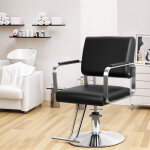 Fauteuil de barbier - v�rin hydraulique, cuir artificiel haut de gamme, rotation libre � 360 degr�s, ...