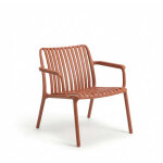 Fauteuil bas de jardin en r�sine pp 50 % recycl� joysxee, terracotta - jardiline