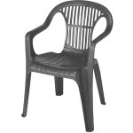 Fauteuil bas en rsine anthracite