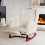 Dans les nuages - fauteuil  bascule, avec repose - jambes tlescopique, 2 poches, oreiller, accoudoirs, ...