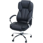 Hhg - fauteuil de bureau américain kansas xxl, fauteuil manager, charge 150kg, similicuir, noir Hhg - fauteuil de bureau américain kansas xxl, fauteuil manager, charge 150kg, similicuir, noir