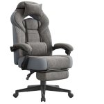 Fauteuil de bureau confortable 10 cm d?paisseur hauteur rglable ergonomique gris