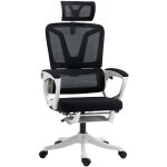 Vinsetto - fauteuil de bureau ergonomique inclinable rglable - repose - pied rtractable, support lombaires, ...
