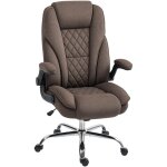 Fauteuil de bureau - homcom - ergonomique - hauteur r�glable, accoudoirs relevables - tissu en velours ...