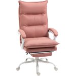 Vinsetto - fauteuil de bureau massant chauffant inclinable rglable repose - pieds rtractable microfibre ...