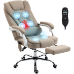 Fauteuil de bureau - vinsetto - massant et chauffant - hauteur r�glable, dossier inclinable et t�l�commande ...