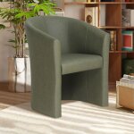 M&s - fauteuil cabriolet 64x62x81 cm en pu vert - kabiz