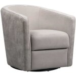 Fauteuil cabriolet pivotant 360� tissu micro peau mastic - ginko