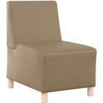 Unité de sofa modulaire sans accoudoirs cappuccino vidaxl Unité de sofa modulaire sans accoudoirs cappuccino vidaxl