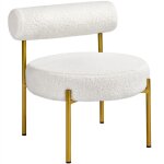 Yaheetech - fauteuil et chaise de relaxation de salon design géométrique Élégant doré fauteuil d'appoint ... Yaheetech - fauteuil et chaise de relaxation de salon design géométrique Élégant doré fauteuil d'appoint ...