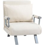 Fauteuil chauffeuse canap� - lit convertible 1 place d�houssable grand confort coussin pieds accoudoirs ...