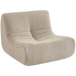 Fauteuil chauffeuse enfant bouclette texturée 1 place beige - sokol kids Fauteuil chauffeuse enfant bouclette texturée 1 place beige - sokol kids