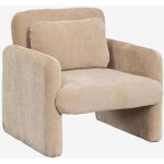 Sklum - fauteuil chenille jeison brun bl