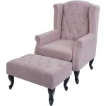 Fauteuil chesterfield, fauteuil relax fauteuil club fauteuiloreilles, tissu / textile hyd