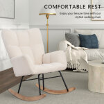 Fauteuil cocooning, fauteuil a bascule, chaise a bascule, rocking chair, design �l�gant avec kufen en ...