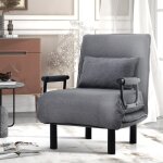 Fauteuil convertible, dossier r�glable 6 positions, fauteuil de relaxation pour salon ou chambre, structure ...
