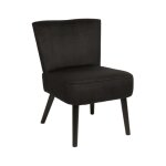 Fauteuil crapaud  giulia  76cm noir