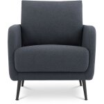 Sicaan - fauteuil design emma bouclette gris souris