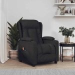 Fauteuil électrique de massage - chaise de relaxation - fauteuil relax noir tissu 561196 Fauteuil électrique de massage - chaise de relaxation - fauteuil relax noir tissu 561196