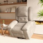 Fauteuil �lectrique releveur et inclinable avec massage 8 points et chauffage lombaire, fonction power ...