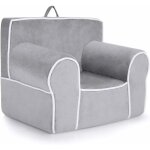 Costway - fauteuil pour enfant de 0 à 5 ans, canapé avec de tissu en velours et rembourré d'éponges de ... Costway - fauteuil pour enfant de 0 à 5 ans, canapé avec de tissu en velours et rembourré d'éponges de ...