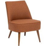 Atmosphera - fauteuil gary avec pieds en bois