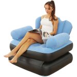 Fauteuil gonflable canap - lit pliant matelas de camping portable