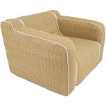 Fauteuil gonflable modulable avec accoudoirs pour ext�rieur formentera naturel 90x67 cm