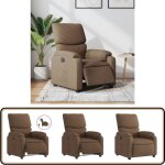 Fauteuil inclinable électrique marron tissu - fauteuil inclinable Électrique - fauteuil relax - chaise ... Fauteuil inclinable électrique marron tissu - fauteuil inclinable Électrique - fauteuil relax - chaise ...