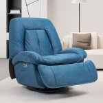 Fauteuil inclinable �lectrique pivotant et rembourr�, canap� individuel avec poche de rangement et port ...