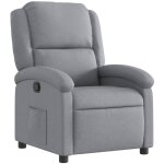 Fauteuil inclinable gris clair tissu vidaxl